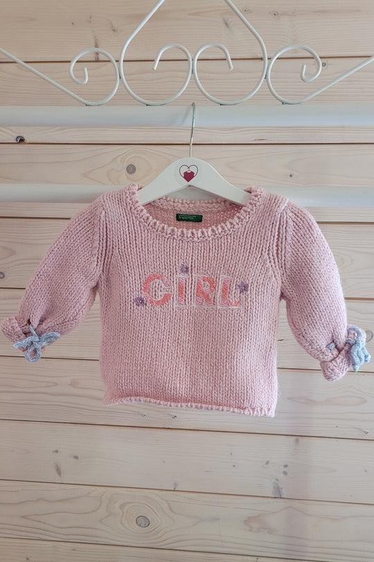 Vintage Benetton Jumper, Pink, 24 months