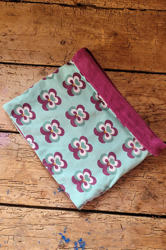 Blue & Purple Tube Scarf Turquoise & Purple 3-10 years