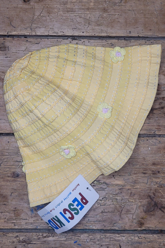 Vintage Lemon Sun Hat 0 to 18 months approx.