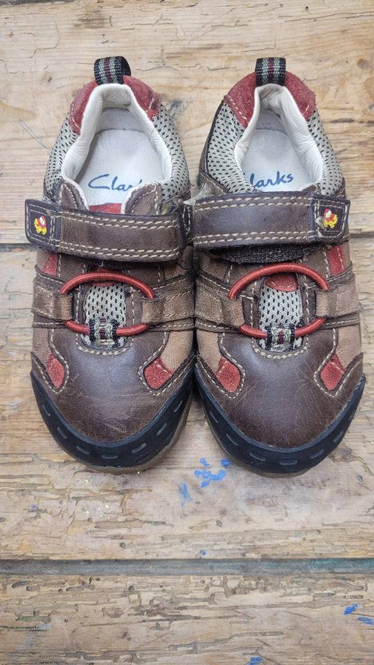 Brown Leather Clarks Shoes, 5G