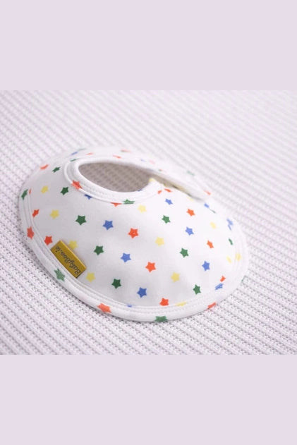 LittleBoo Rainbow stars organic cotton LittleBoo baby bib