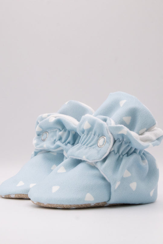 Blue - Baby Booties That Stay-On With Non-Slip Soles | Snugabugz