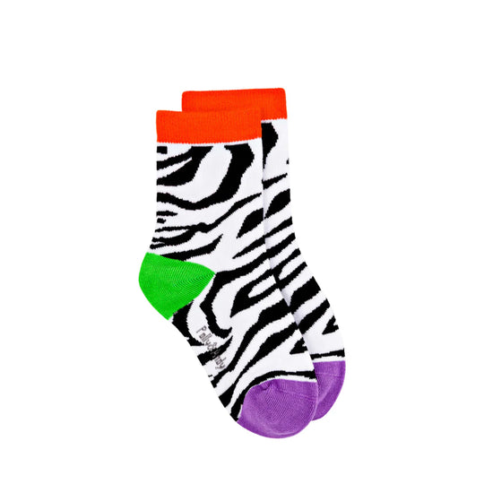 Zebra Stripe Bamboo Sock (seamless toe)