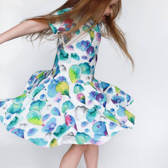 Hot Air Balloon Organic Dress: 2-3 years