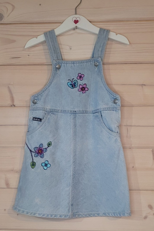 Classic OshKosh B'gosh Denim Pinafore Dress - Blue (Size 2)