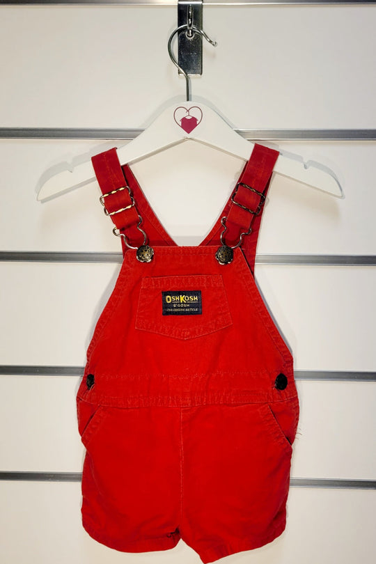 OshKosh Dungaree Shorts/'Shortalls' Size - 18 months - Made in the USA, 80's Vintage
