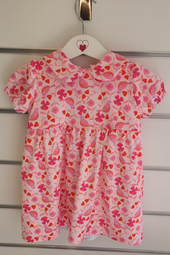 Pink Flower Dress by HappiClose