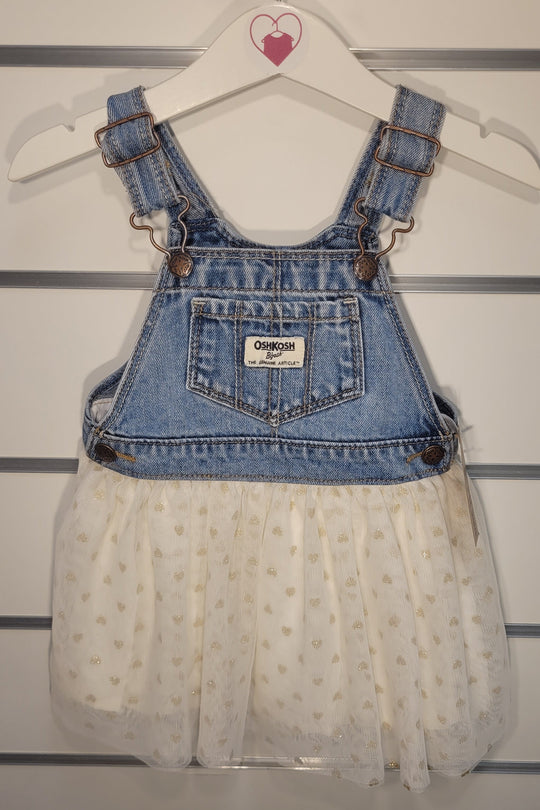OshKosh B'gosh Pinafore with Tulle Star Motif Skirt 18 months