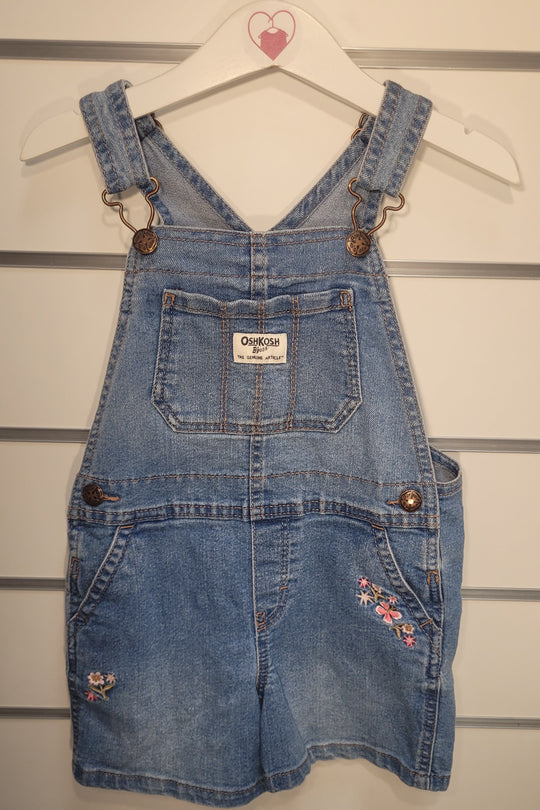 OshKosh B'gosh Shortalls with Butterflies - 4 years