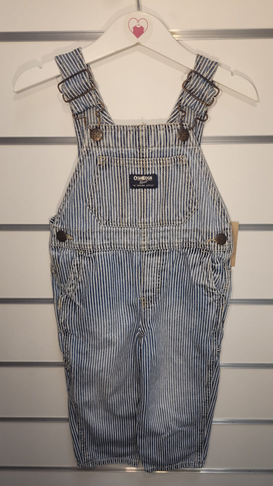 OshKosh B'gosh Dungarees in striped/Hickory pattern 2 years