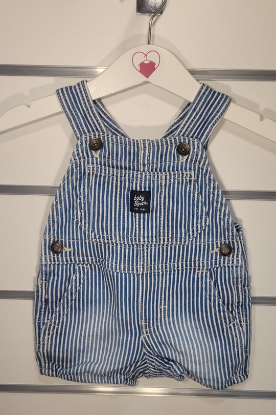 Osh Kosh Striped Hickory Shortalls 3 months