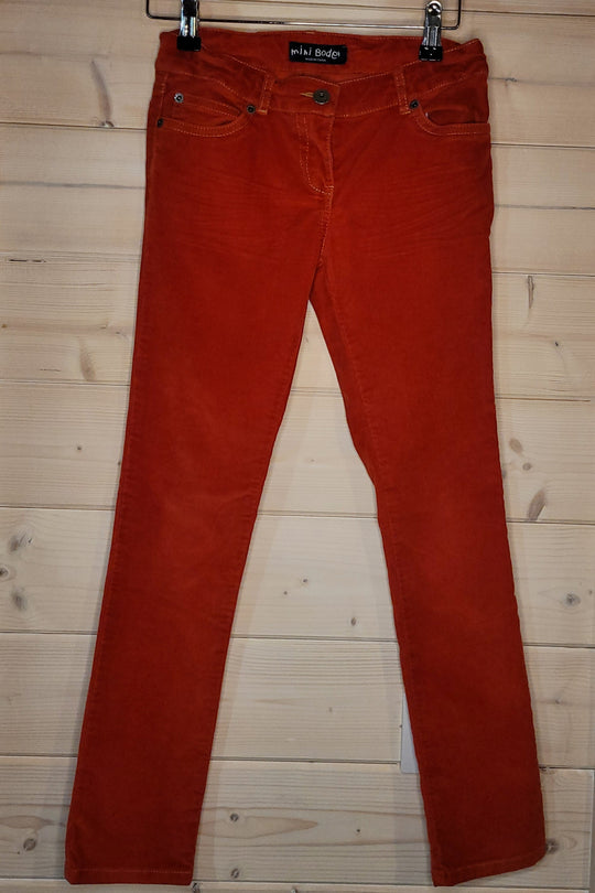 Red Pin Cord Mini Boden Trousers 10 years