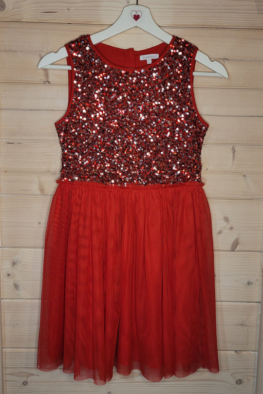 Red Sparkle Dress, Blue Zoo, Age 11 years