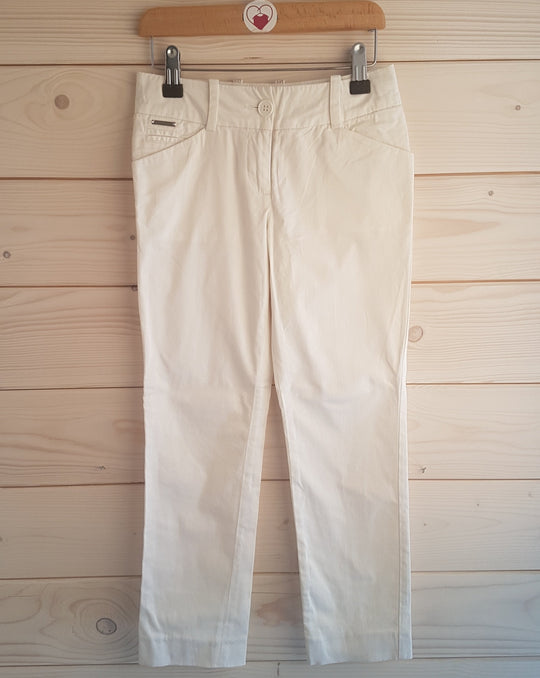 White Cropped Trousers (8 Years) - Designer Hugo Boss